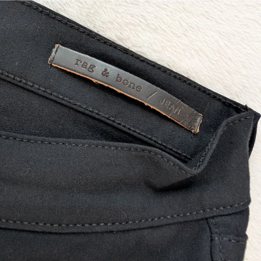 Rag & Bone Equestrian Black Skinny Cut 11952 Jeans Size 32